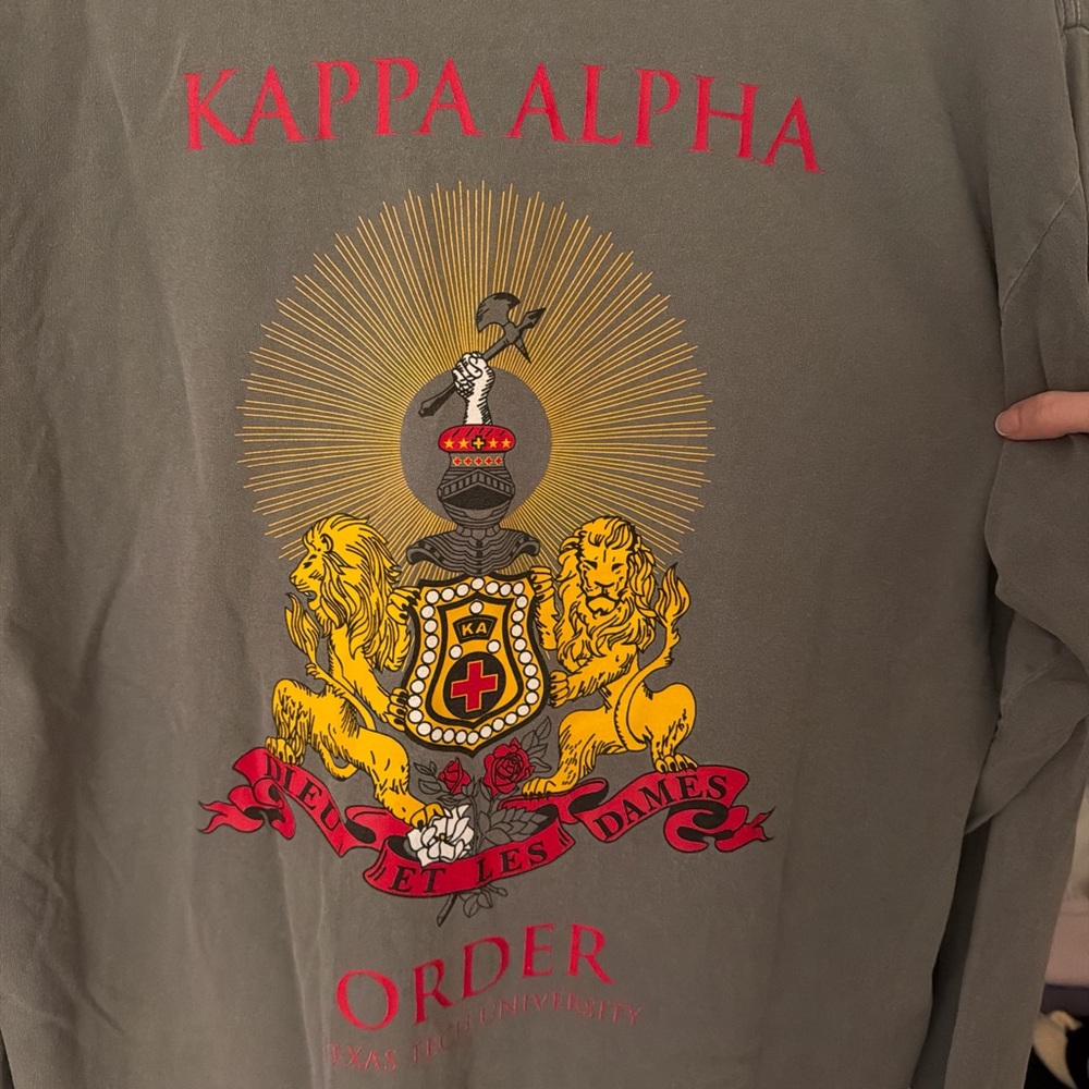 Kappa Alpha Texas Tech frat tee long sleeve - Picture 3 of 3